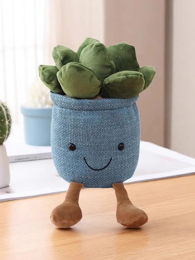 Vetplant Knuffel in Potje | Tulp of Cactus Pluche