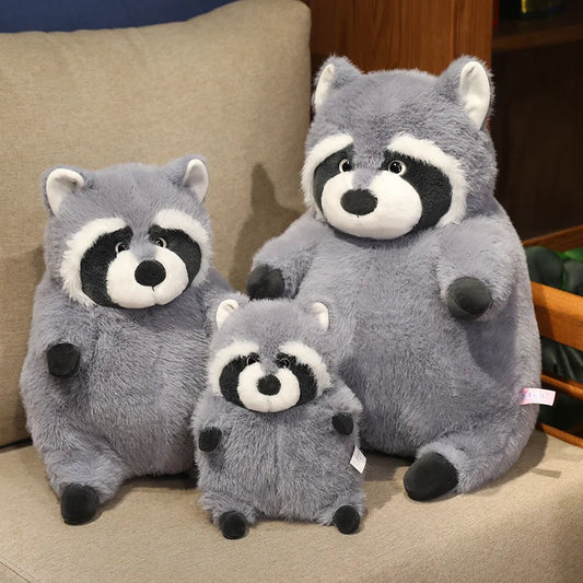 Dikke Raccoon Knuffel 20, 35 en 45 cm