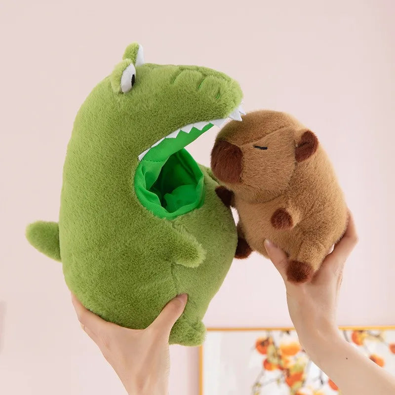 Krokodil Capybara Knuffel 30 cm