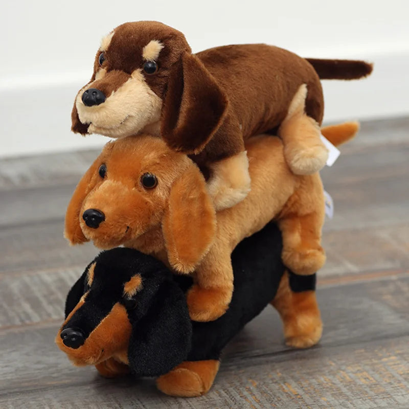 Realistische Teckel Knuffel 30 cm