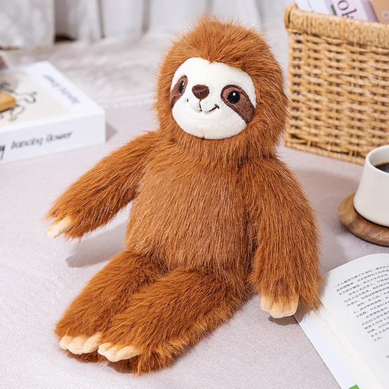 Langharige Luiaard Knuffel 40 en 50 cm