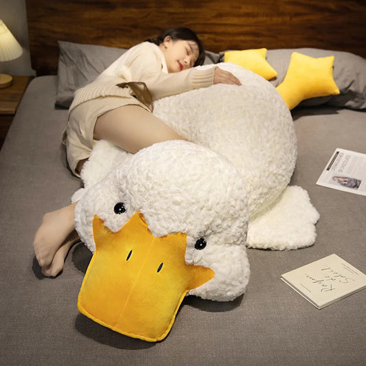 Witte Eend Knuffelkussen 55, 70 en 120 cm