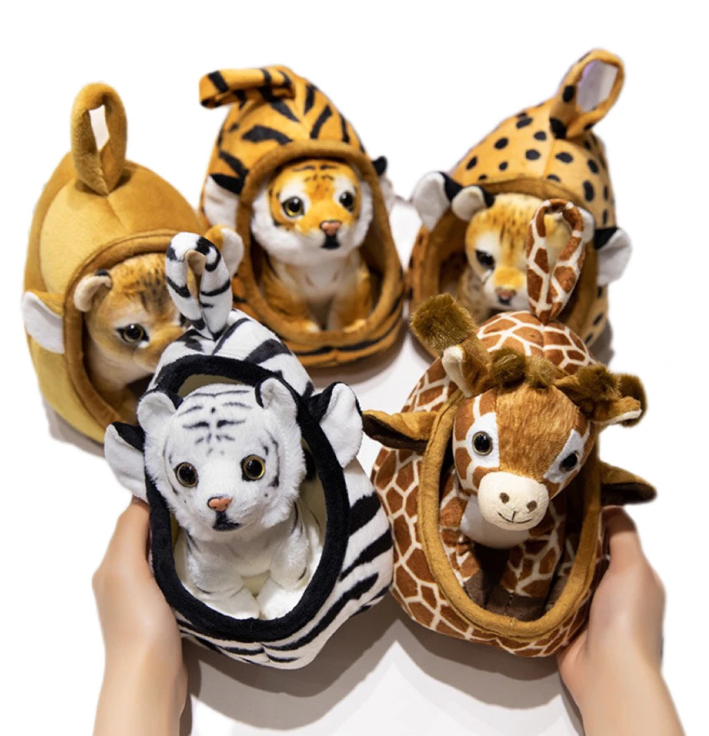 Baby Dieren Knuffel 18 cm in Nestje