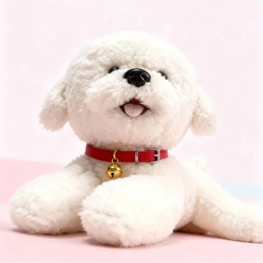 Liggende Bichon Frise Knuffel 30 of 40 cm