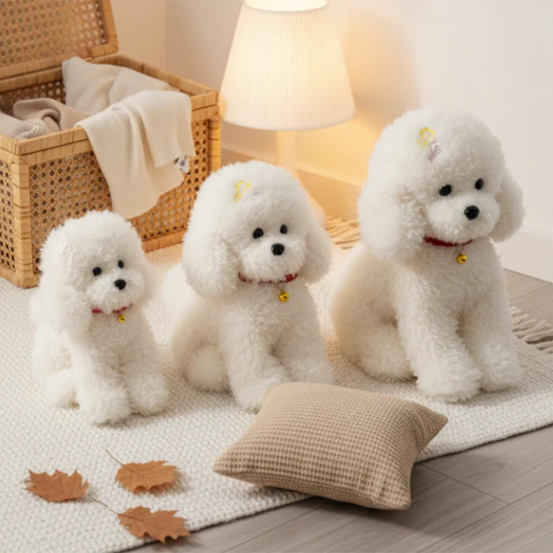 Krullende Teddy Hond Knuffel 30 tot 40 cm