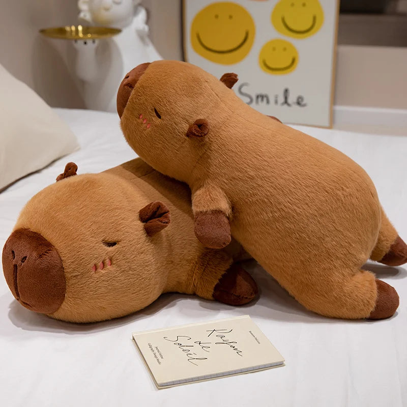 Lange Capybara Knuffelkussen 60 tot 100 cm