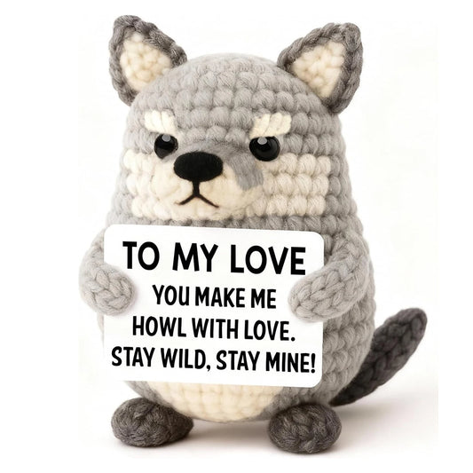 Gehaakte Wolf Knuffel