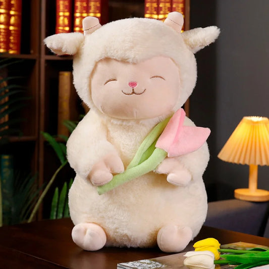 Schaap Knuffel met Tulp 25 cm