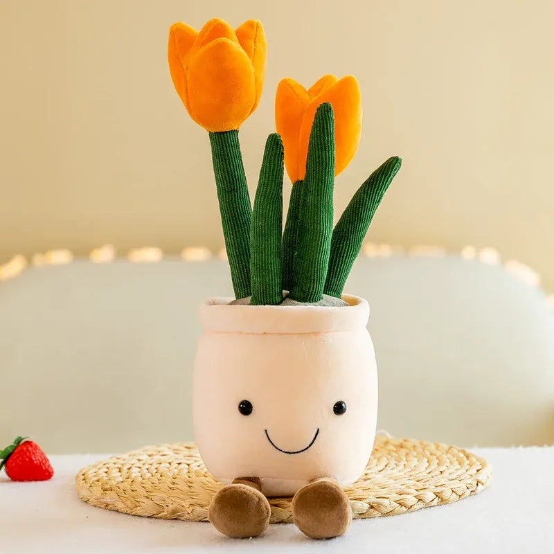 Potplant Knuffel 25 tot 35 cm | Tulp, Lelie en Vetplant De Knuffel 35 cm Model 1