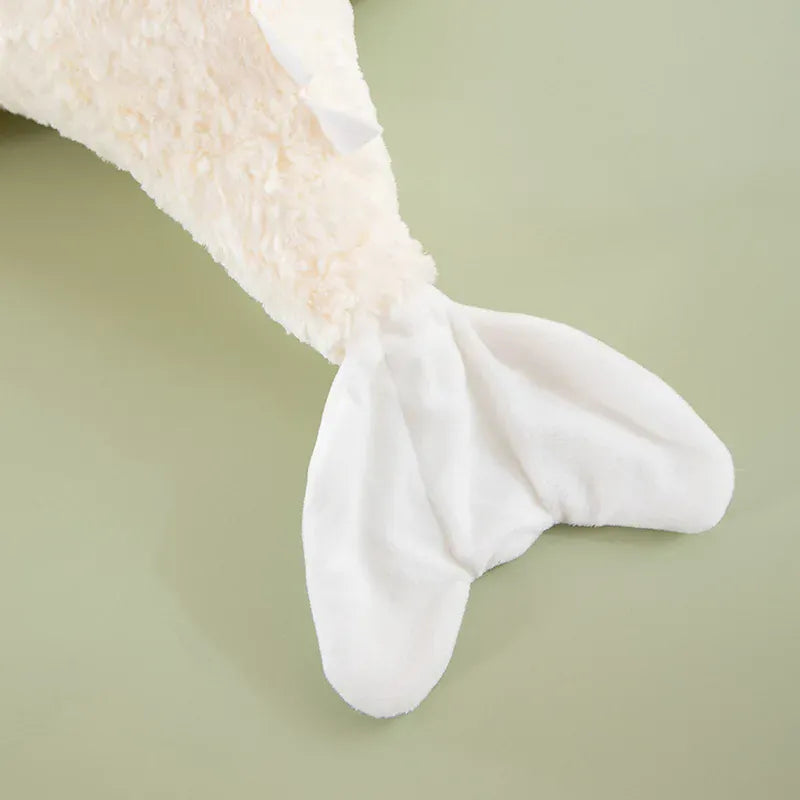 Draak Knuffelkussen Wit | Groot Pluche Draakje De Knuffel