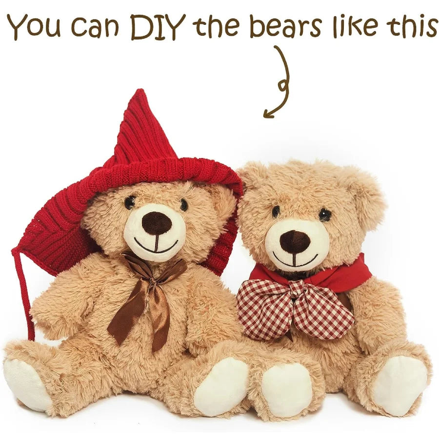 Set van 5 Teddyberen 35 cm
