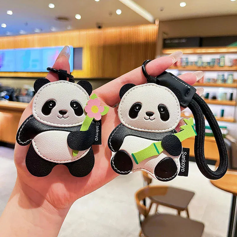 Panda Knuffel Sleutelhanger | Pluche Tashanger Wit of Zwart De Knuffel