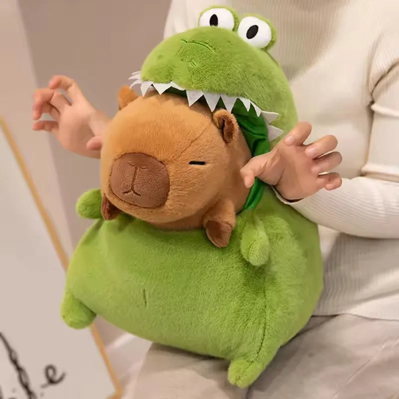 Krokodil Capybara Knuffel 30 cm