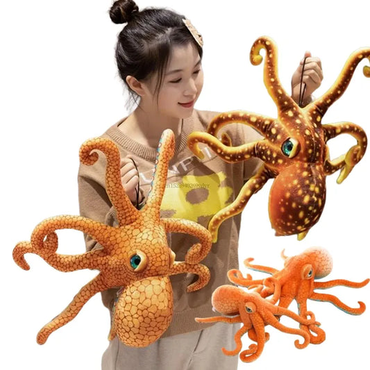 Realistische Octopus Knuffel 33 cm | 3 Kleuren De Knuffel