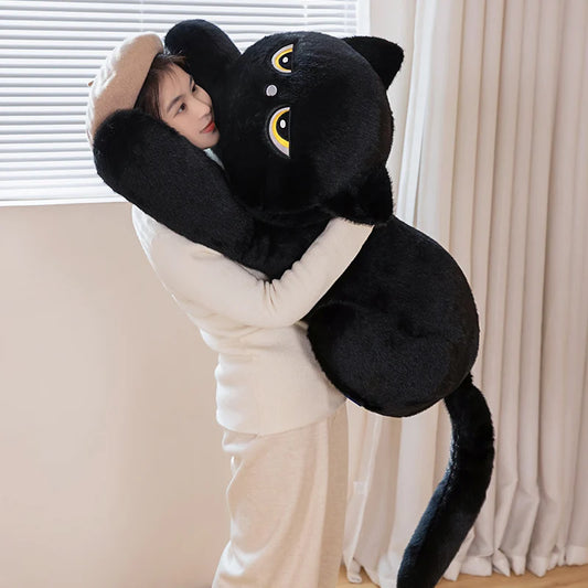Liggende Kat Knuffelkussen XXL 60, 90 en 120 cm