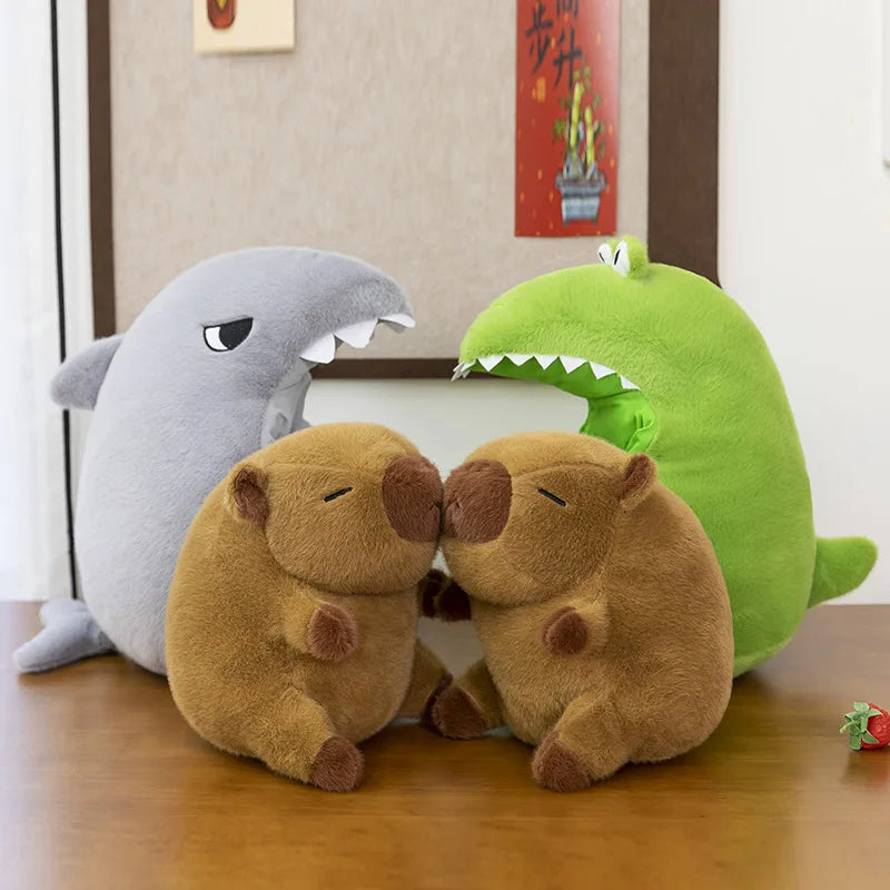 Krokodil Capybara Knuffel 30 cm