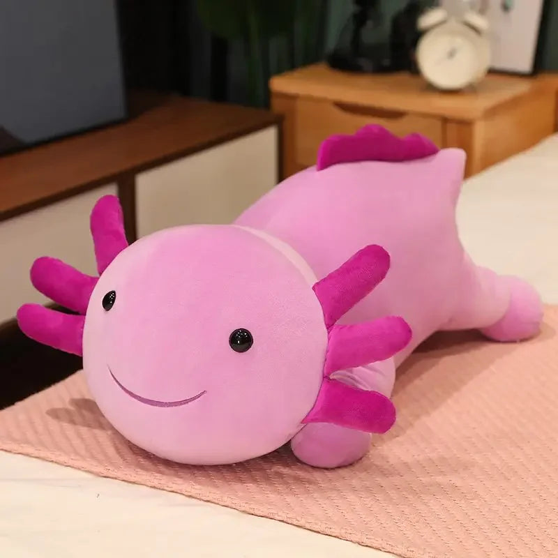 Axolotl Knuffelkussen 30 cm | Pluizig en Kleurrijk