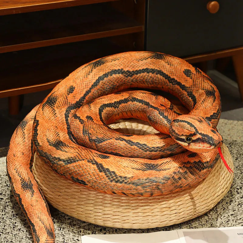 Pluche Python Slang 110 tot 300 cm | Zes Kleuren