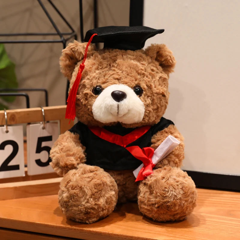 Afstudeer Beer Knuffel 16 en 25 cm | Geslaagd Cadeau