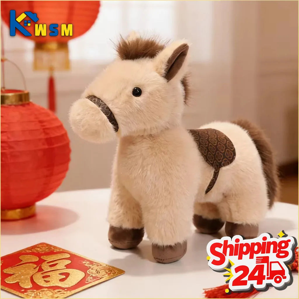 Witte Pony Knuffel