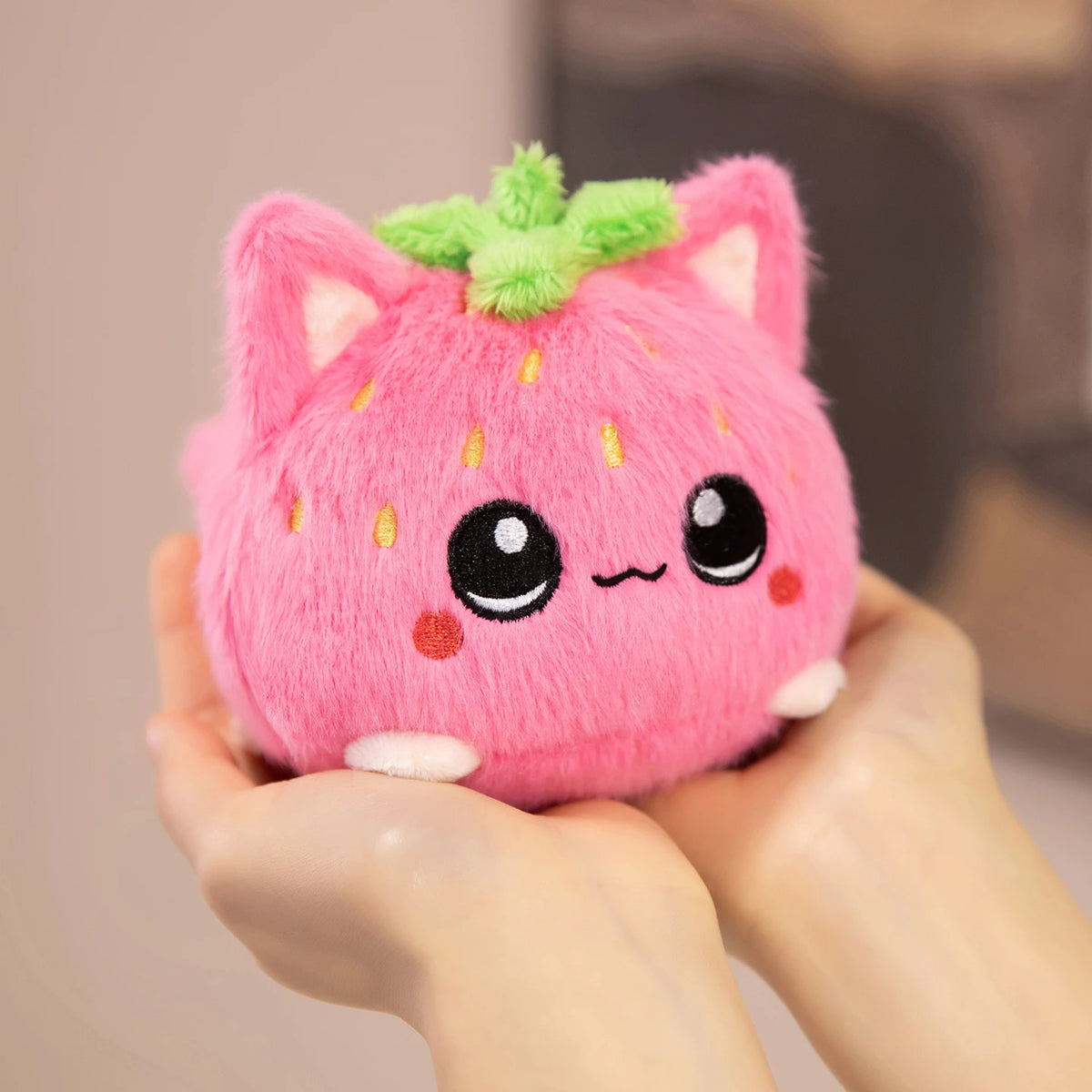 Aardbei Kat Knuffel
