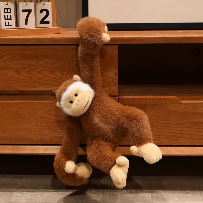 Gibbon Aap Knuffel met Hangarmen 25 tot 40 cm