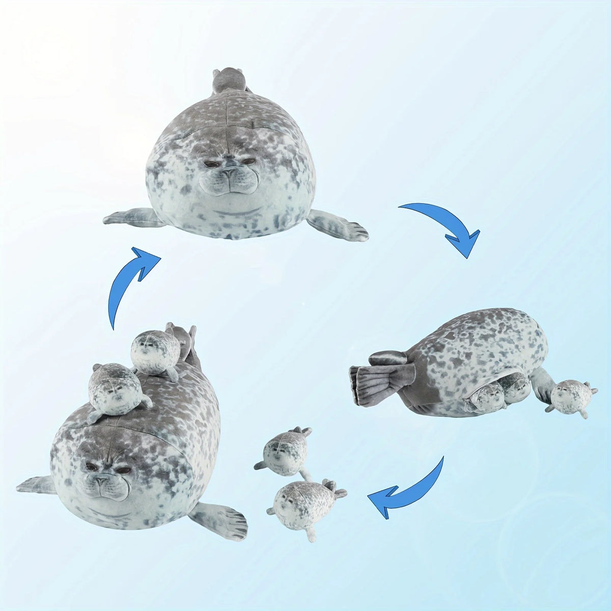 Zeehond Knuffelkussen 40 cm
