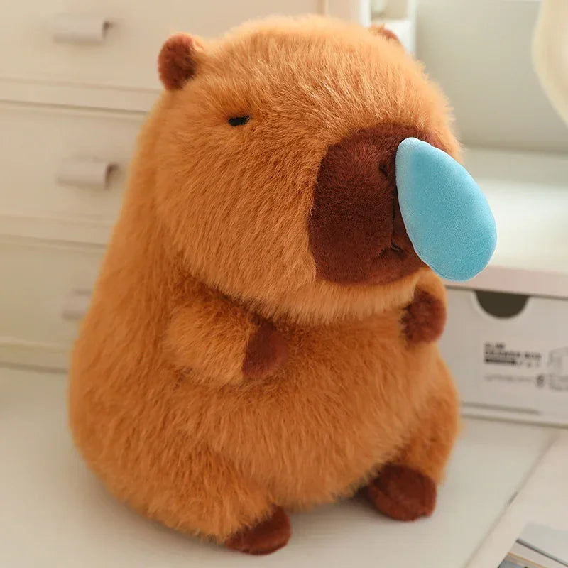 Capibara Knuffel met Snotbel | Grappig in 3 Maten