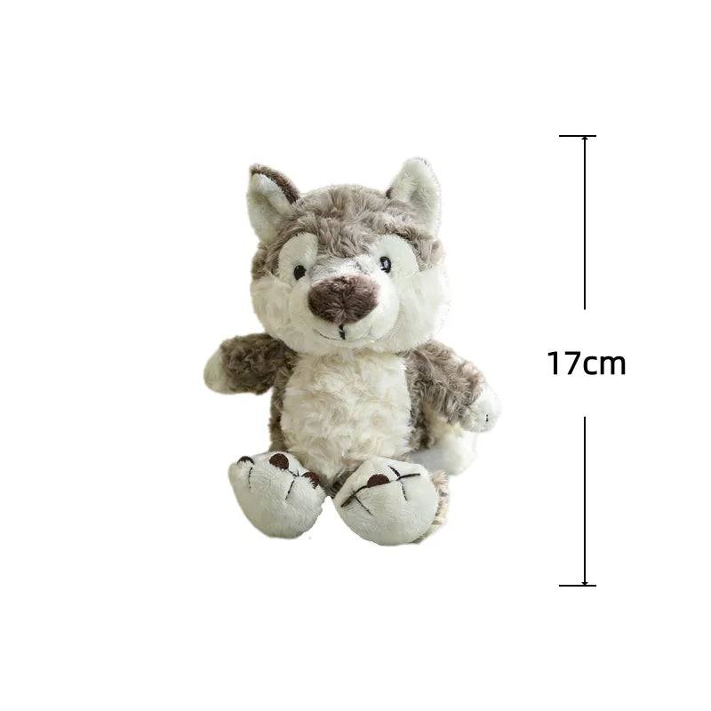 Grijze Wolf Knuffel 17 cm | Kleine Kawaii Wolf