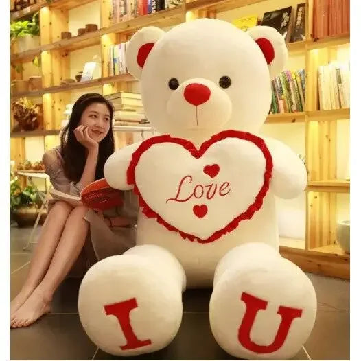 Grote Love Teddybeer 80 of 100 cm | Beer met Hart