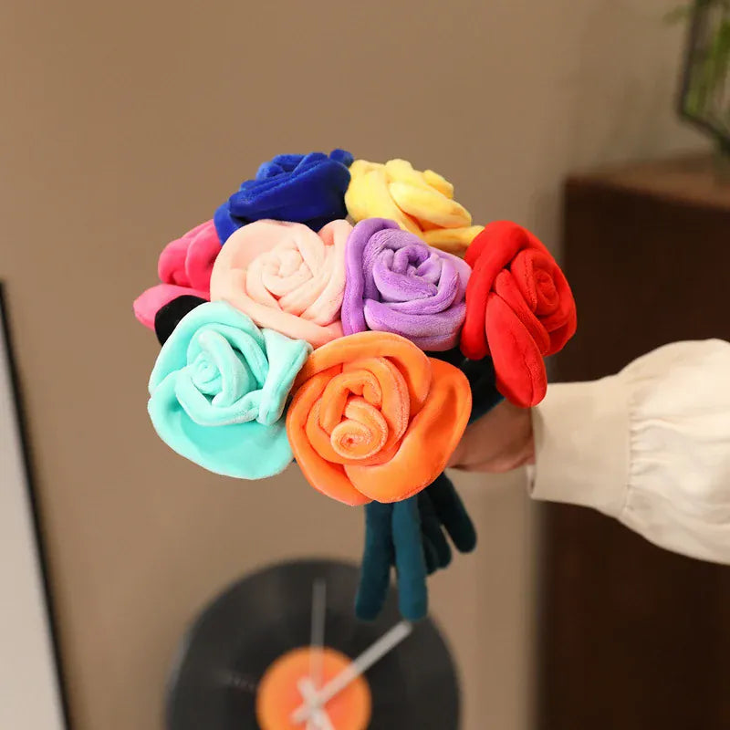 Pluche Roos 28 cm | Knuffelbloem in 9 Kleuren De Knuffel