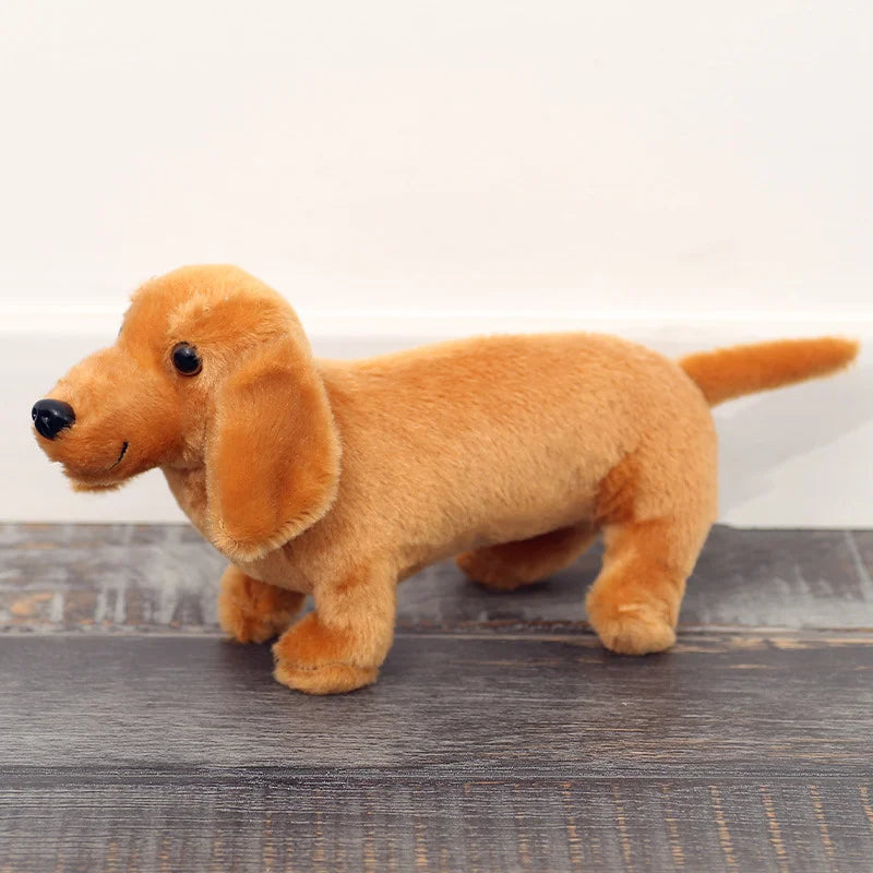 Realistische Teckel Knuffel 30 cm | Worsthond Pluche