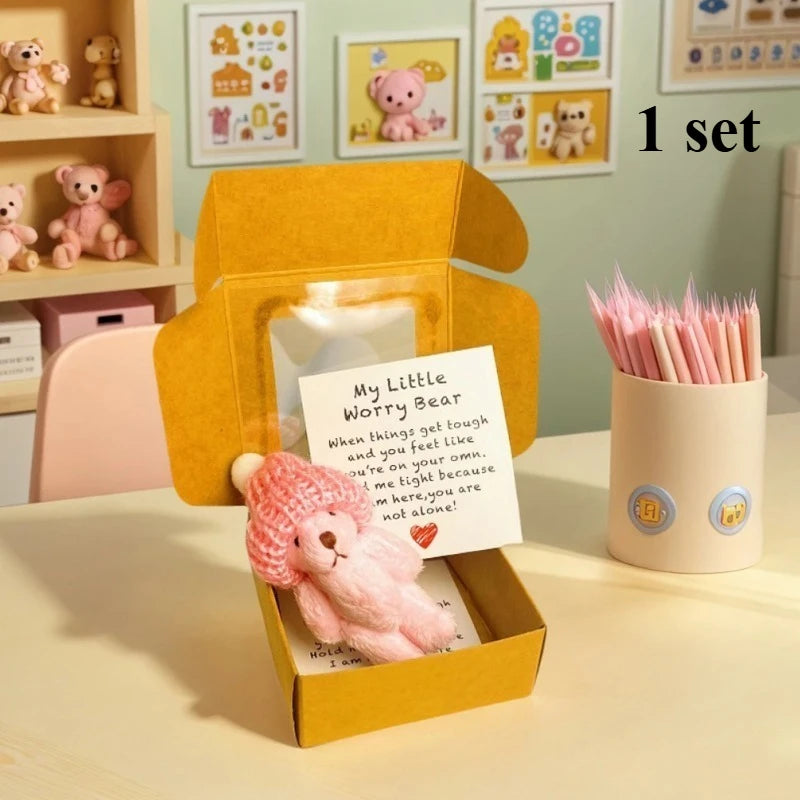 Pocket Hug Teddybeertje met Kaartje | Klein Troostcadeau