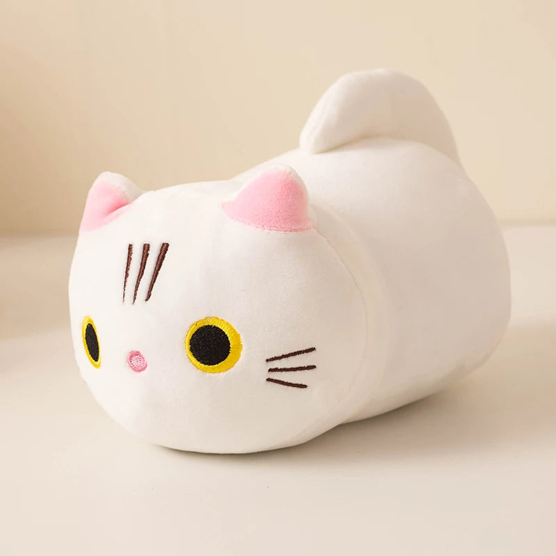 Kat Knuffel 22 cm | Zwart, Wit, Grijs of Oranje Poesje