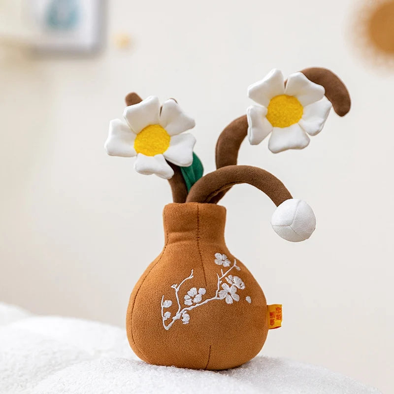 Pluche Bloem in Potje 30 cm | Roos, Zonnebloem, Cactus en Meer