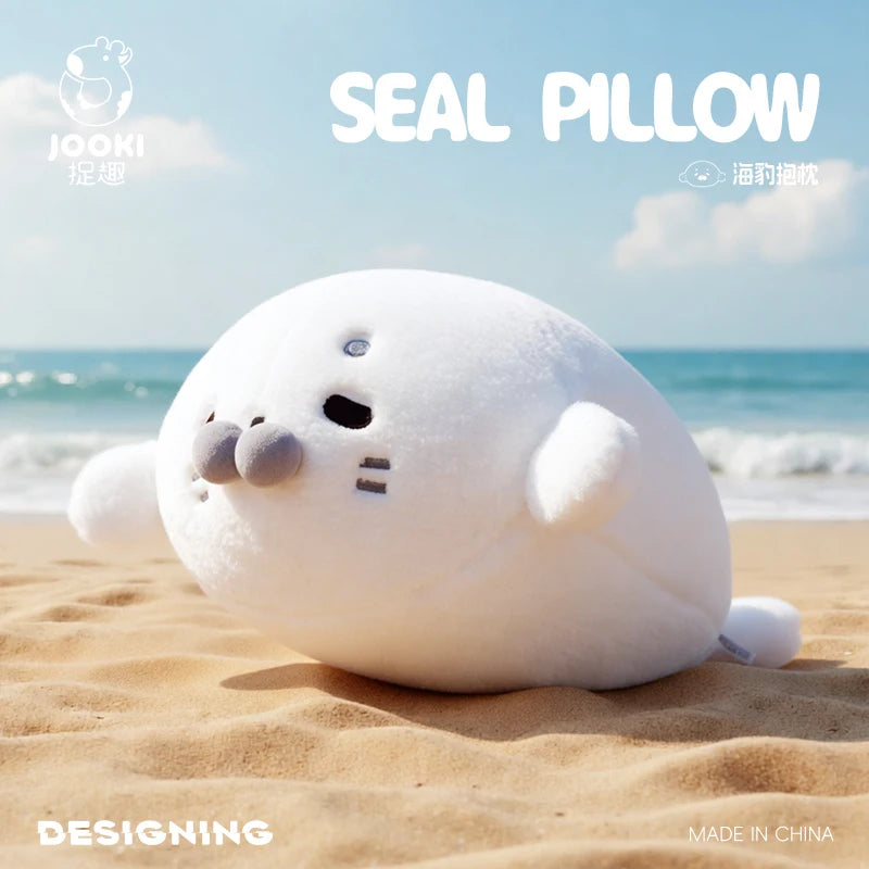 Ronde Zeehond Knuffelkussen 45 cm
