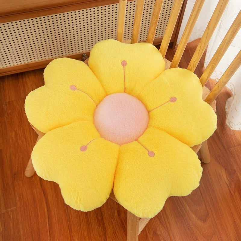 Madeliefje Bloemkussen | Zacht Pluche Bloemenkussen in 6 Kleuren