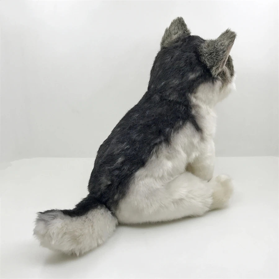 Realistische Grijze Wolf Knuffel