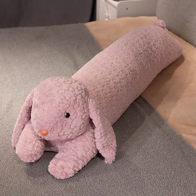 Lang Krullend Dierenkussen 90 en 120 cm | Konijn, Olifant, Beer