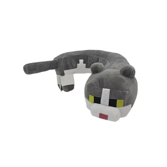 Grijze Kat Knuffel Liggend
