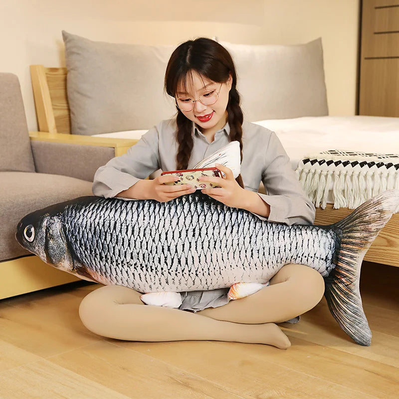3D Vis Knuffelkussen 40 en 60 cm