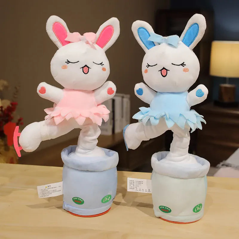 Interactief Konijn Knuffel | Beweegt en Maakt Geluid, Roze of Blauw De Knuffel