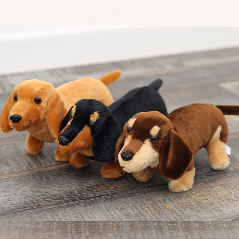 Realistische Teckel Knuffel 30 cm