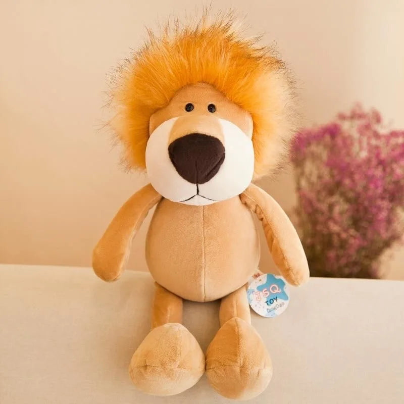 Jungle Dieren Knuffel 25 cm | Leeuw, Olifant, Tijger, Aap en Meer