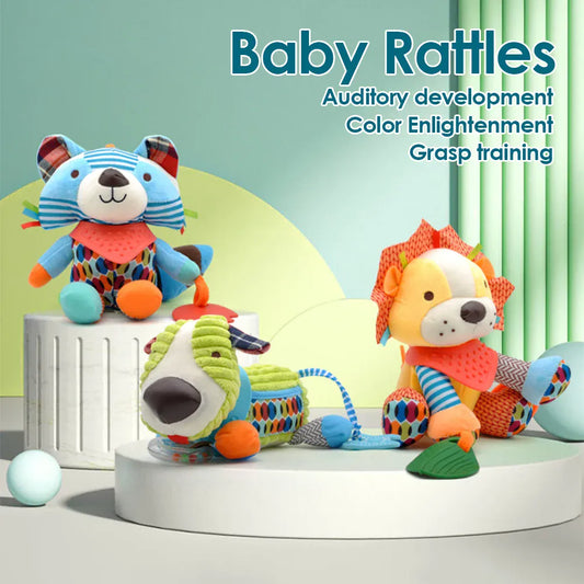 Baby Knuffel Kinderwagenhanger | Zachte Pluche Diertjes De Knuffel