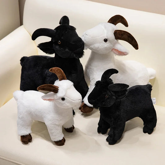 Realistisch Schaap of Geit Knuffel 30 of 40 cm