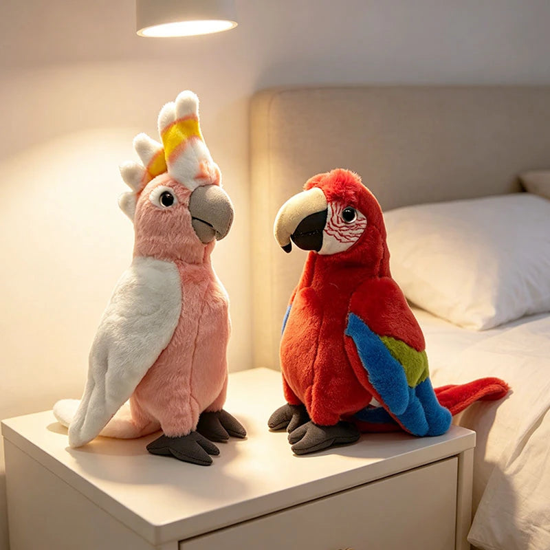 Realistische Papegaai Knuffel 22 cm