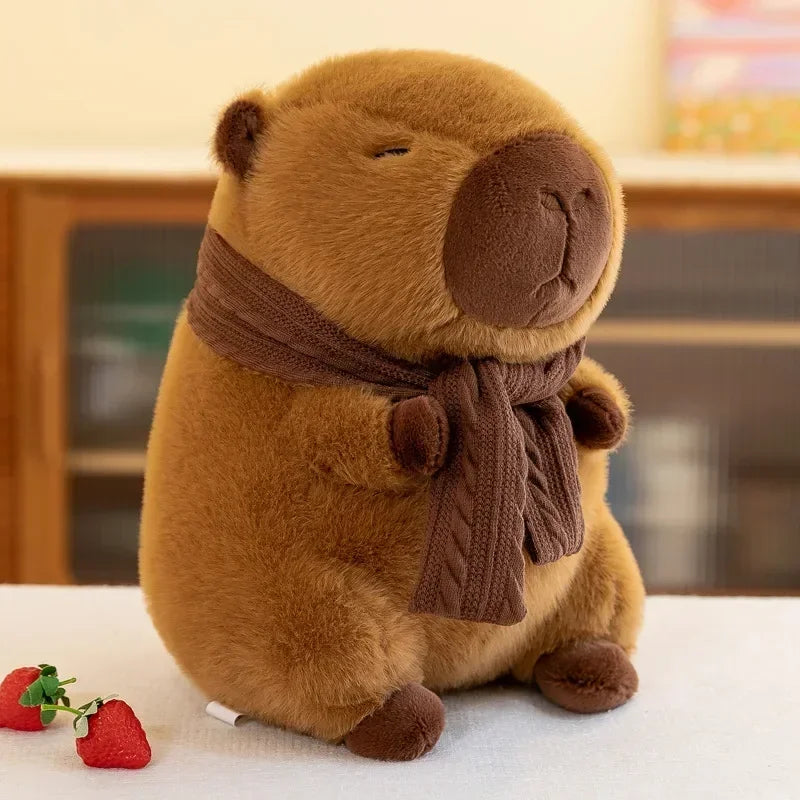 Capybara Knuffel met Sjaal 25 en 30 cm