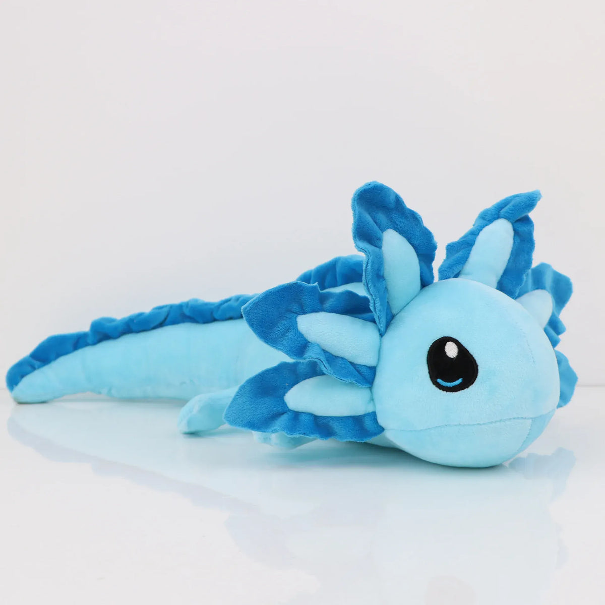 Axolotl Knuffel 45 cm | Roze Pluche Axolotl De Knuffel Blauw