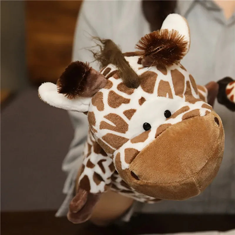 Dieren Handpop 27 cm | Hond, Tijger, Leeuw, Koe en Meer, 24 Dieren De Knuffel Nieuwe hert